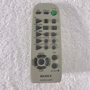 5/$35 Sony System Audio Remote Control